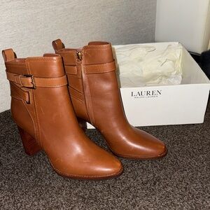 Lauren Ralph Lauren Women's Tan Heeled Boots